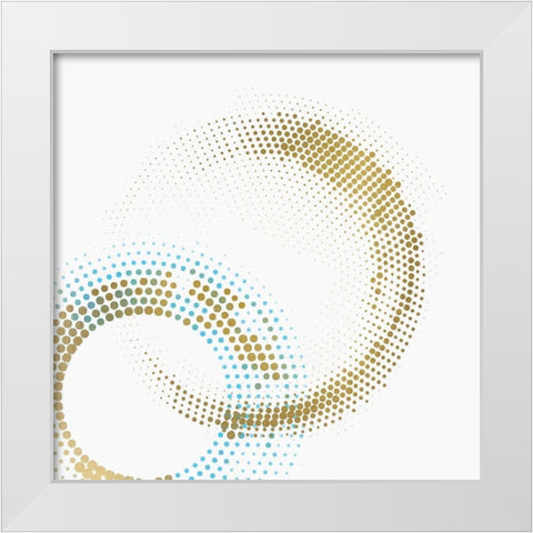 Circle Point 1 White Modern Wood Framed Art Print by Kimberly, Allen