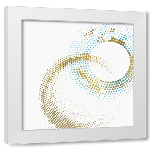 Circle Point 2 White Modern Wood Framed Art Print by Kimberly, Allen