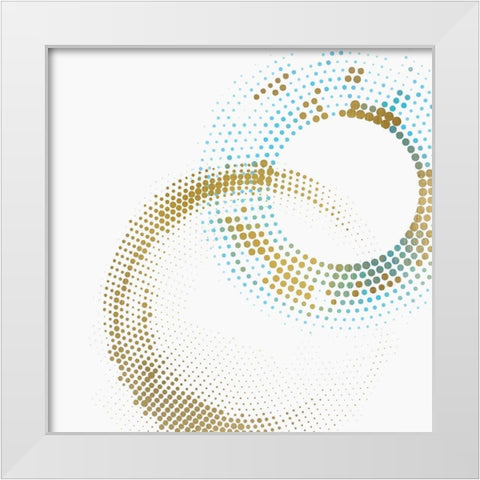 Circle Point 2 White Modern Wood Framed Art Print by Kimberly, Allen