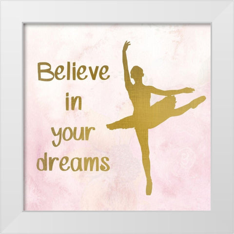 Be You 3 White Modern Wood Framed Art Print by Kimberly, Allen