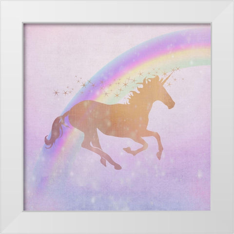 Ombre 1 White Modern Wood Framed Art Print by Kimberly, Allen