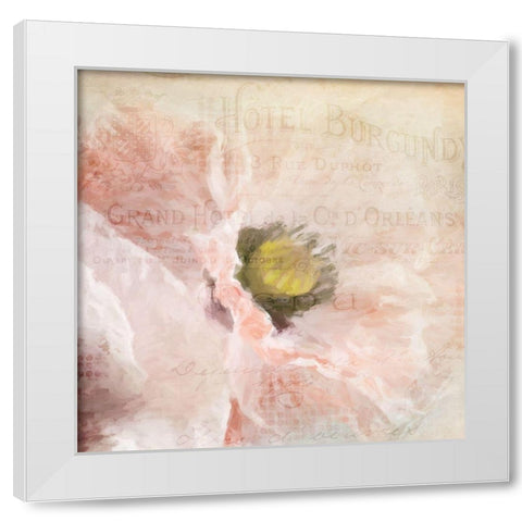 Poppy 2 White Modern Wood Framed Art Print by Allen, Kimberly