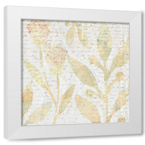 Botanical Leaves 2 White Modern Wood Framed Art Print by Kimberly, Allen