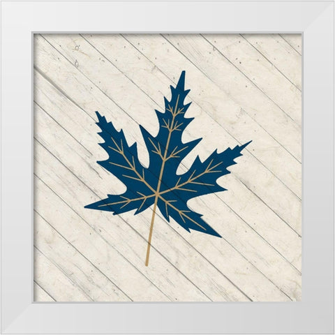 Autumn Falls 3 White Modern Wood Framed Art Print by Kimberly, Allen