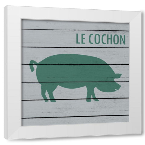 Farm Time 1 White Modern Wood Framed Art Print by Kimberly, Allen