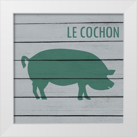 Farm Time 1 White Modern Wood Framed Art Print by Kimberly, Allen