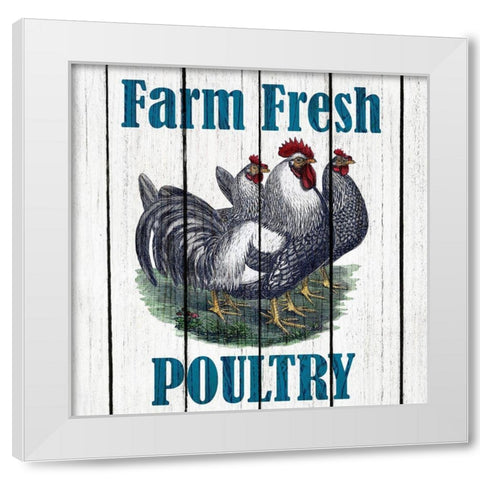 Farm Fresh 2 White Modern Wood Framed Art Print by Kimberly, Allen