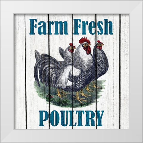 Farm Fresh 2 White Modern Wood Framed Art Print by Kimberly, Allen