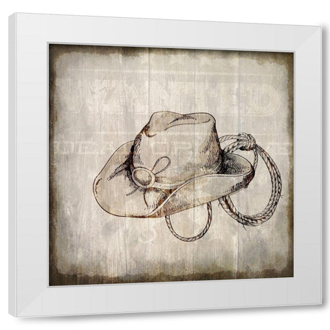 Wild West 2 White Modern Wood Framed Art Print by Kimberly, Allen