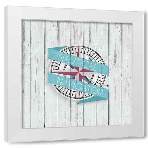 Voyager 2 White Modern Wood Framed Art Print by Kimberly, Allen