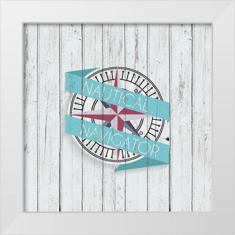 Voyager 2 White Modern Wood Framed Art Print by Kimberly, Allen