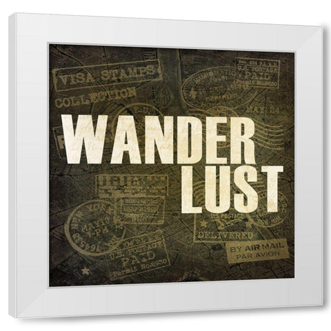 Wanderlust 1 White Modern Wood Framed Art Print by Kimberly, Allen