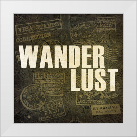 Wanderlust 1 White Modern Wood Framed Art Print by Kimberly, Allen