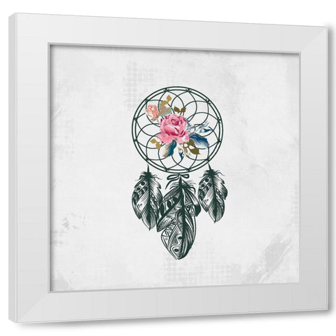 Dreamcatcher 2 White Modern Wood Framed Art Print by Kimberly, Allen