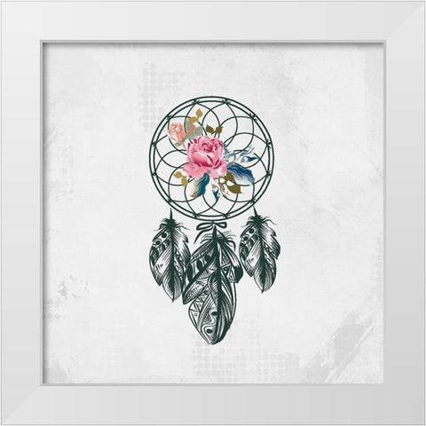 Dreamcatcher 2 White Modern Wood Framed Art Print by Kimberly, Allen