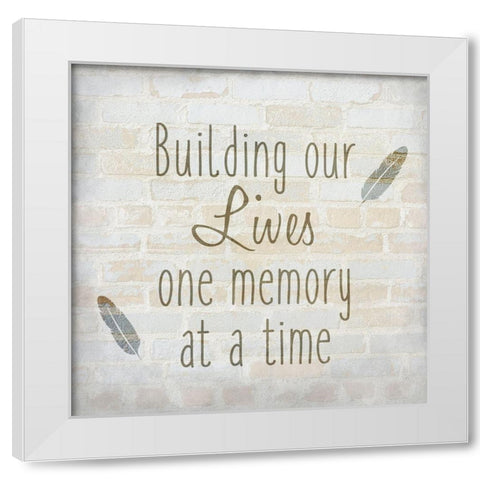 Family C White Modern Wood Framed Art Print by Kimberly, Allen