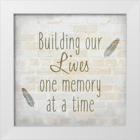 Family C White Modern Wood Framed Art Print by Kimberly, Allen