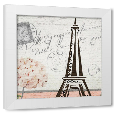 Hydrangea Paris Grey 2 White Modern Wood Framed Art Print by Kimberly, Allen