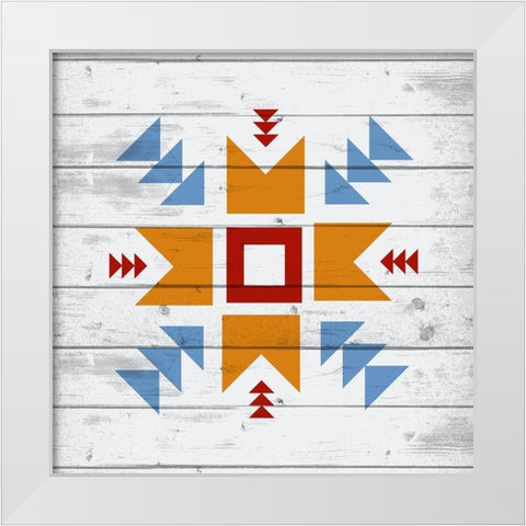 Global 1 White Modern Wood Framed Art Print by Kimberly, Allen