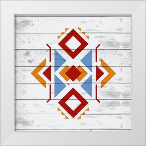 Global 2 White Modern Wood Framed Art Print by Kimberly, Allen