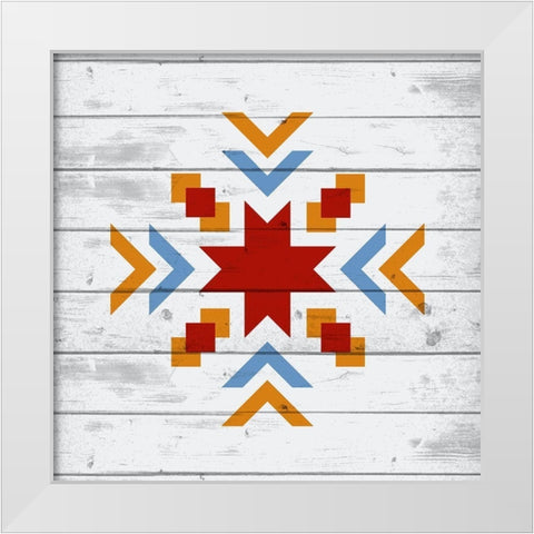 Global 4 White Modern Wood Framed Art Print by Kimberly, Allen