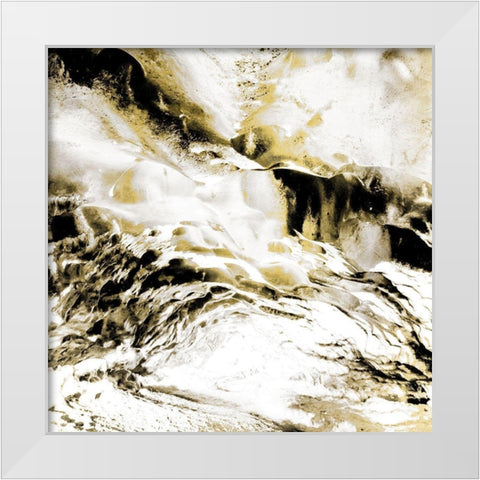 Majestic Square 1 White Modern Wood Framed Art Print by Allen, Kimberly