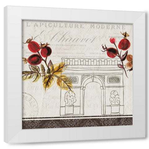 Paris Mon Amour 2 White Modern Wood Framed Art Print by Kimberly, Allen
