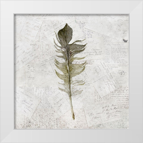 Imprint 2 White Modern Wood Framed Art Print by Kimberly, Allen