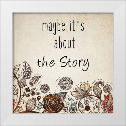 Happy Ending 2 White Modern Wood Framed Art Print by Kimberly, Allen