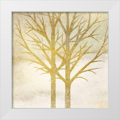 Golden Day 2 White Modern Wood Framed Art Print by Kimberly, Allen