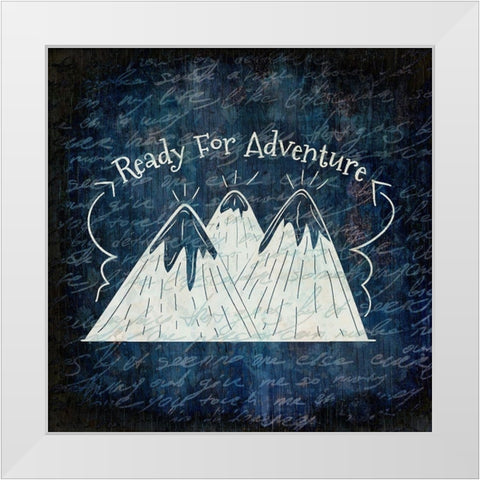 Ready for Adventure 1 White Modern Wood Framed Art Print by Kimberly, Allen