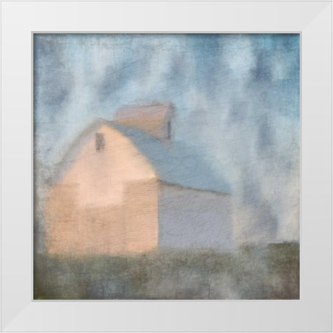 At the Barn White Modern Wood Framed Art Print by Allen, Kimberly