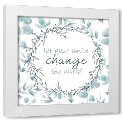 Change 1 White Modern Wood Framed Art Print by Kimberly, Allen