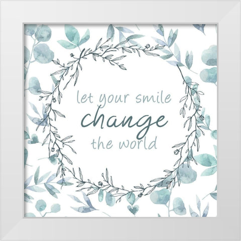 Change 1 White Modern Wood Framed Art Print by Kimberly, Allen