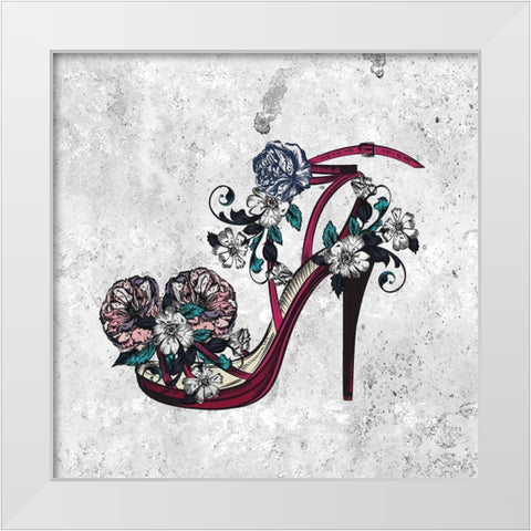 High Fashion 1 White Modern Wood Framed Art Print by Kimberly, Allen