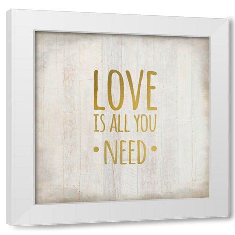 Always Love 2 White Modern Wood Framed Art Print by Kimberly, Allen