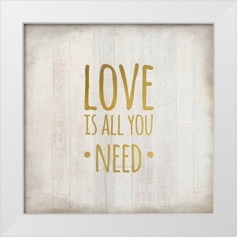 Always Love 2 White Modern Wood Framed Art Print by Kimberly, Allen