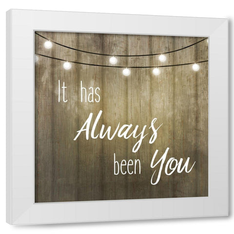 Love Lights 1 White Modern Wood Framed Art Print by Kimberly, Allen