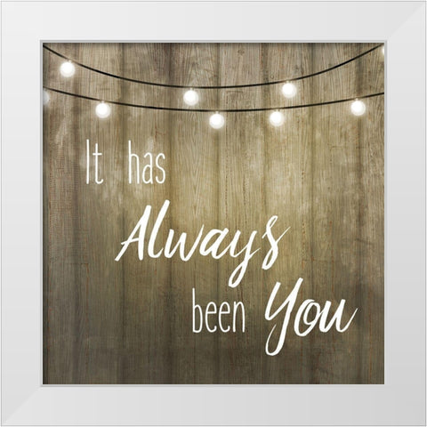 Love Lights 1 White Modern Wood Framed Art Print by Kimberly, Allen