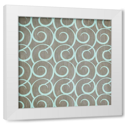 Merry and Bright Pattern 2 White Modern Wood Framed Art Print by Kimberly, Allen