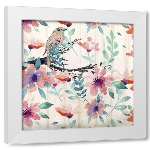 On the Branch 2 White Modern Wood Framed Art Print by Kimberly, Allen