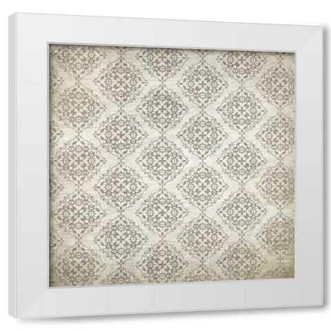 Paris in the Fall Pattern 1 White Modern Wood Framed Art Print by Kimberly, Allen