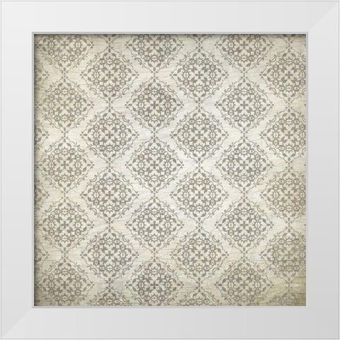 Paris in the Fall Pattern 1 White Modern Wood Framed Art Print by Kimberly, Allen