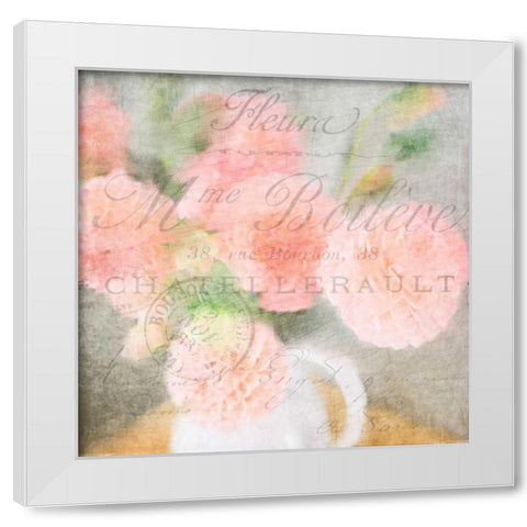 Fleur Postale White Modern Wood Framed Art Print by Allen, Kimberly