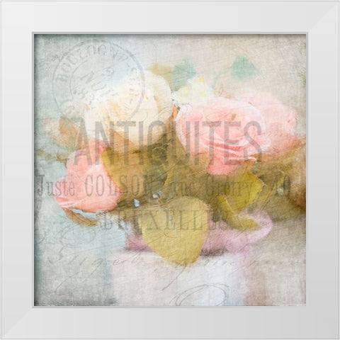 Fleur Postale 2 White Modern Wood Framed Art Print by Kimberly, Allen