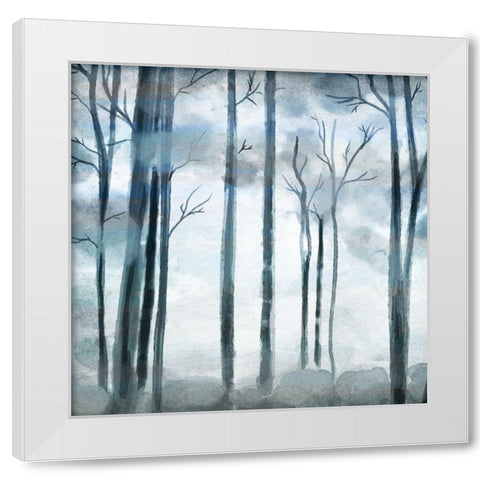Shrouded Forest White Modern Wood Framed Art Print by Allen, Kimberly