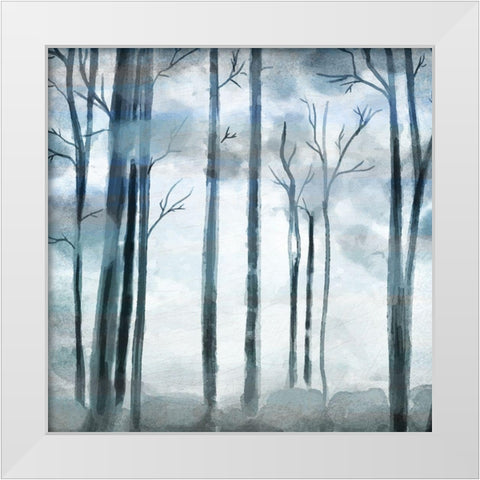 Shrouded Forest White Modern Wood Framed Art Print by Allen, Kimberly
