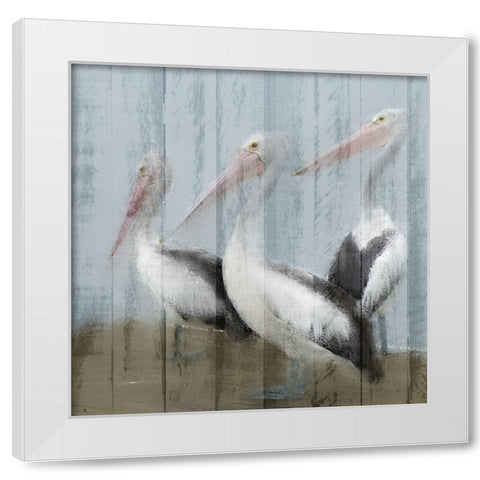 Best Friends White Modern Wood Framed Art Print by Allen, Kimberly