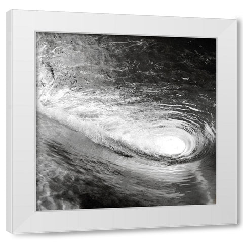 In the Wave White Modern Wood Framed Art Print by Allen, Kimberly