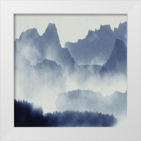 Mountain Mist 1 White Modern Wood Framed Art Print by Allen, Kimberly